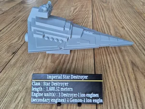 Star wars star destroyer display