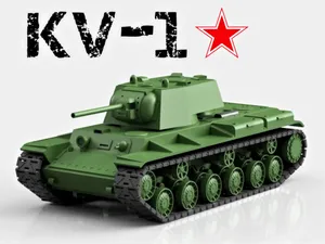 KV-1 Russian Heavy Tank 3D Model