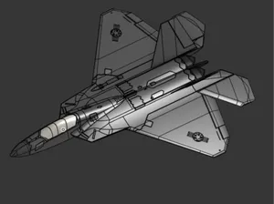 F-22 Gears Up model