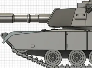 M1A2 Abrams tank flexi