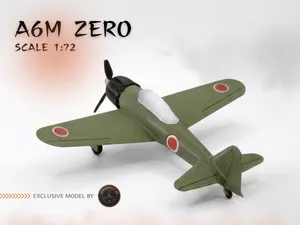 Mitsubishi A6M ZERO - On Ground - 1:72  Model