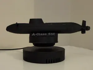 Levitating HMS Astute Submarine