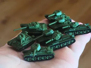 Small T34  Soviet medium tanks