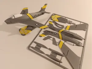 F-86 Sabre Plane Kit Card