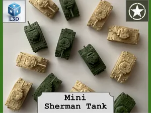 Mini M4 Sherman Tank By L3D