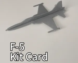 F-5 Plane Kit-Card