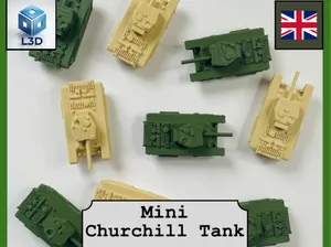 Mini Churchill Tank By L3D