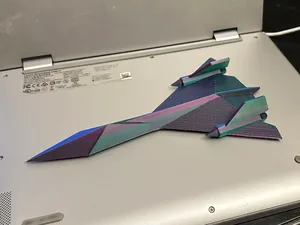 Lockheed SR-71 Blackbird (Low Poly)
