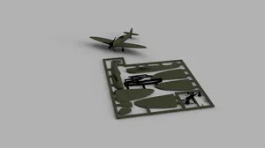 Spitfire Plane Kit Card
