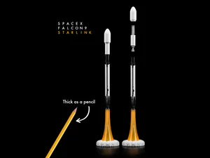 SpaceX Falcon 9 Starlink Rocket Diorama (no AMS)