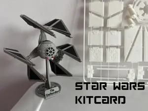 Highly Detailed TIE Defender– KitCard Model