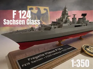 F124 Sachsen Class Air Defence Frigate 1:350