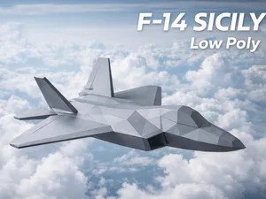 F-14 Sicily | 低ポリ戦闘機 3Dプリント