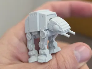 Tiny AT-AT Walker – Cute Pocket Robot (Easy Print)