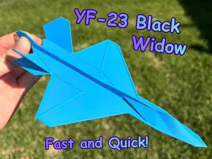 YF-23 Black widow Model Glider, Fast and Fun!
