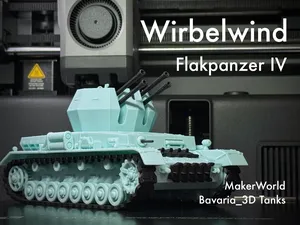 Flakpanzer IV Wirbelwind Anti-Aircraft Tank 1/35