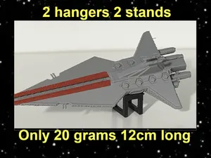 Star Wars Venator with swappable hangers 