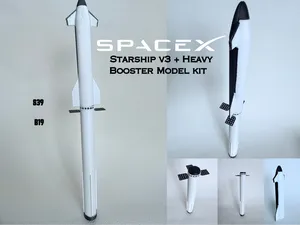 Mini Starship Kit with Booster Desk Display Model 