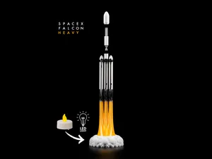 SpaceX Falcon Heavy Rocket Diorama (no AMS)