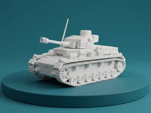 Panzer IV Tank – 3D Model