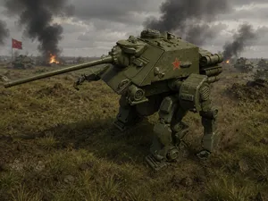 SU-100 AKM Hunter Tank Mech