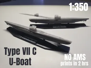 U-Boat Type VII-C 1:350 Scale