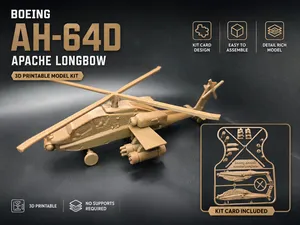 Apache Helicopter - KIT CARD