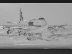 boeing 747 table decor