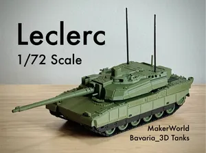 1/72 Scale Leclerc Main Battle Tank French
