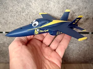 Funny Blue Angels #3 F-18 Super Hornet Airplane