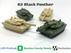 Mini K2 Black Panther 1/200 Scale By L3D PrintLab