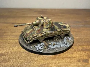 WW2 Tabletop Wargame - Ruined Panther Tank