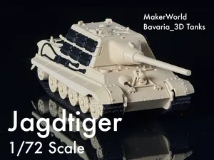Jagdtiger Tank Destroyer with Movable Barrel 1/72