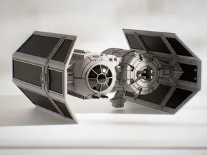 Star Wars Imperial TIE SA Bomber Model