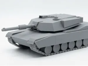 M1A2 Abrams Tank Mini Model FDM