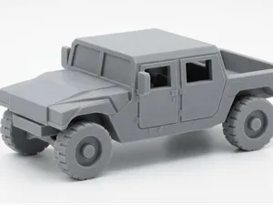 Military Humvee 4x4 Tactical Truck Model