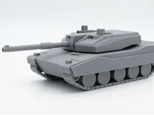 French Leclerc Main Battle Tank 3D Model
