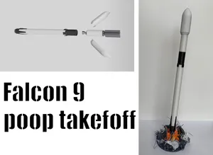 SpaceX Falcon 9 poop takeoff