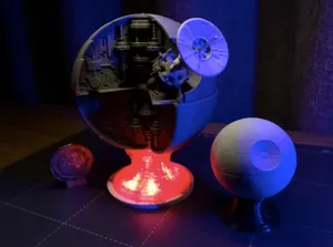 Death Star - Star Wars (with cutout version)
