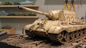 WWII Tank Jagdtiger, ver.no fenders ,A1 mini, 48cm