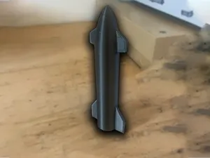 3D printable model of Spacex's Starship