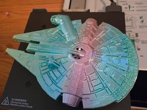 Detailed Millenium Falcon (No Supports) 