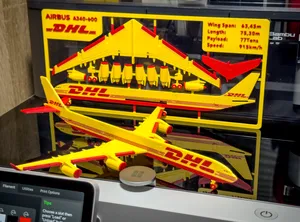 DHL Cargo Plane kit card (Airbus A340-600)