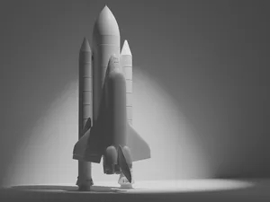 NASA SPACE SHUTTLE WITH ROcket BOOSTERS