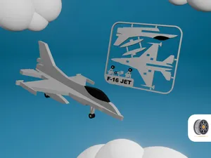 Simple F16 Fighter-Jet Kit Card | AMS Ready