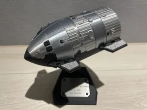 HAN SD movable Spacex Starship S30Toy+displaystand