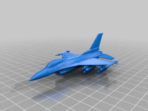 F-16 fighting falcon with stand