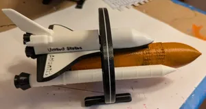 Space Shuttle Launch Vehicle Filament Supported in Stand