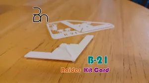 Northrop Grumman B-21 Raider Aircraft Kit Card