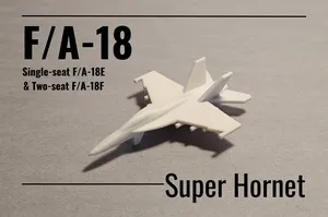 F/A-18 E/F Super Hornet print-in-place micro jet fighter